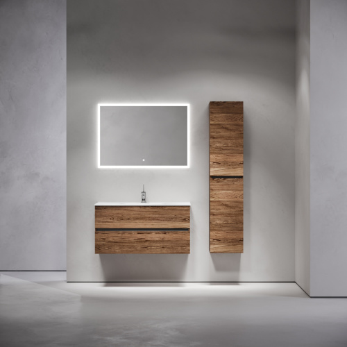 Тумба под раковину Sancos Urban UR100ECH 100х50 подвесная цвет коричневый - фото 2